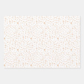 メロン紙吹雪水彩網点ラッピング紙 ラッピングペーパーシート (正面2)