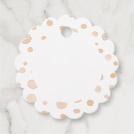 メロン紙吹雪水色ドットメッセージカード フェイバータグ