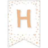 メロン紙吹雪水色ドット束フラグ バンティングフラッグ (第2の旗)