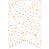 メロン紙吹雪水色ドット束フラグ バンティングフラッグ (第1の旗)