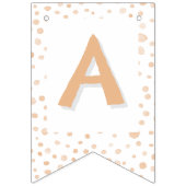 メロン紙吹雪水色ドット束フラグ バンティングフラッグ (第3の旗)