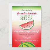 メロン誕生日の一つ 招待状 (正面)