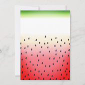 メロン誕生日の一つ 招待状 (裏面)