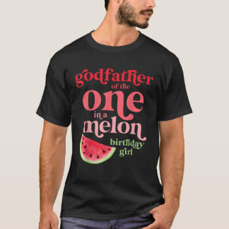 メロン誕生日ガールウォーターメルのゴッドファーザー Tシャツ
