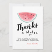 メロン誕生日サンキューカード 招待状 (正面)