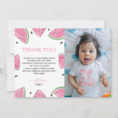 メロン誕生日スイカサンキューカード 招待状 (正面)