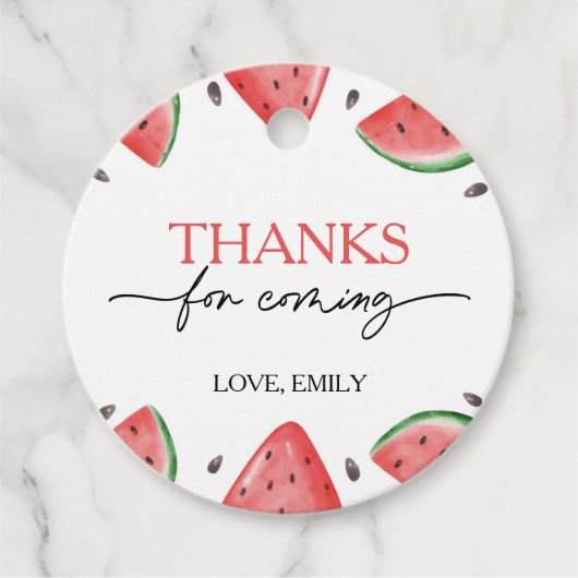 メロン誕生日スイカ フェイバータグ (正面)