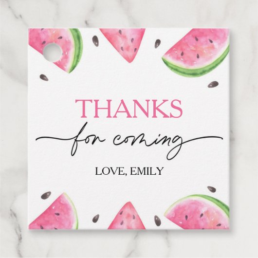 メロン誕生日スイカ フェイバータグ (正面)