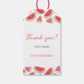 メロン誕生日メッセージカードのスイカ ギフトタグ (正面)