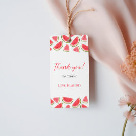 メロン誕生日メッセージカードのスイカ ギフトタグ