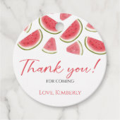 メロン誕生日メッセージカードのスイカ フェイバータグ (正面)