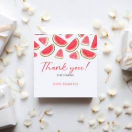 メロン誕生日メッセージカードのスイカ フェイバータグ