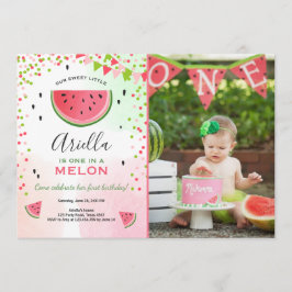 メロン誕生日招待状スイカ 招待状