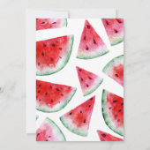 メロン誕生日招待状 |スイカ 招待状 (裏面)
