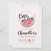 メロン誕生日招待状 招待状 (正面)