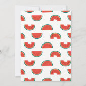 メロン誕生日招待状 招待状 (裏面)