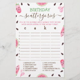 メロン誕生日散布図のスイカ