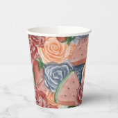 メロン誕生日 – 夏の雰囲気 紙コップ (左)