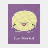 メロン鍋の日本のな外耳の甘いパンのpatisserie フリースブランケット (正面)