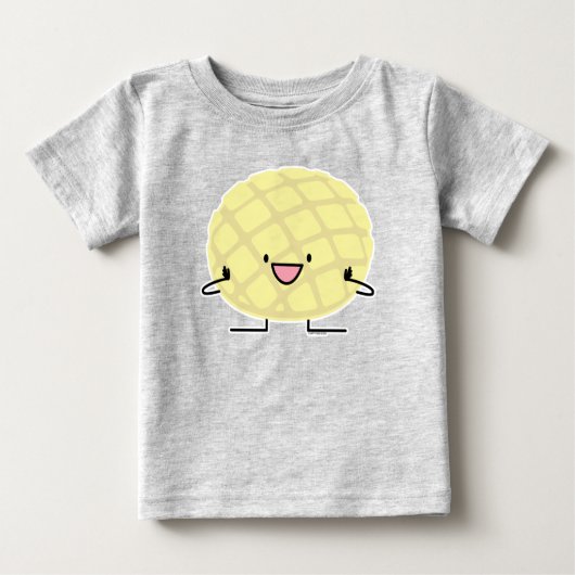 メロン鍋の日本のな外耳の甘いパンのpatisserie ベビーTシャツ (正面)