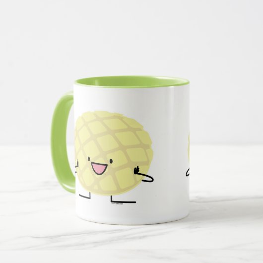 メロン鍋の日本のな外耳の甘いパンのpatisserie マグカップ (正面左)