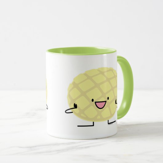 メロン鍋の日本のな外耳の甘いパンのpatisserie マグカップ (正面右)