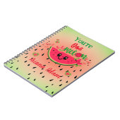 メロン1個の女の子の誕生日名前 ノート - ワンメロン  (左側)