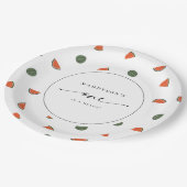 メロン1歳の誕生日に1人 ペーパープレート (アングル)