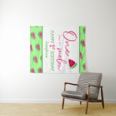 メロン1歳の誕生日 1つのメロンの背景 タペストリー (インサイチュ(横))