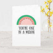 「メロン」のバースデー・カードのあなたは1つ カード (黄色い花)