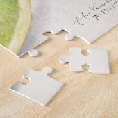 メロン(キュウリメロ)フルーツウォーター絵画の色 ジグソーパズル (側面)