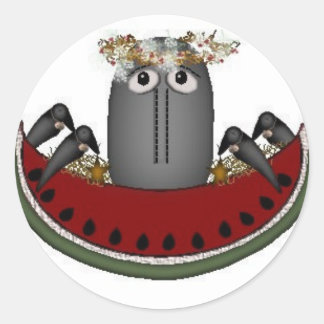 メロン&クロースのステッカー ラウンドシール