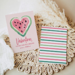 メロン・スイカ・キッズ・バレンタイン・デーに1人 ノートカード