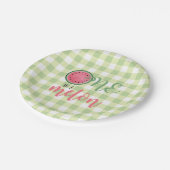 メロン・スイカ・ファースト・誕生日に1つ ペーパープレート (アングル)