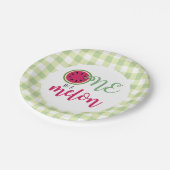 メロン・スイカ・ファースト・誕生日に1つ ペーパープレート (アングル)