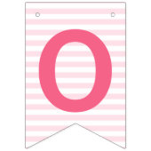 メロン・スイカ・ベビーガールの1歳の誕生日に1人 バンティングフラッグ (第2の旗)