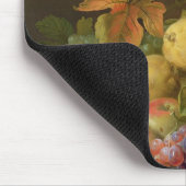 メロン、ブドウおよびモモの静物画 マウスパッド (コーナー)