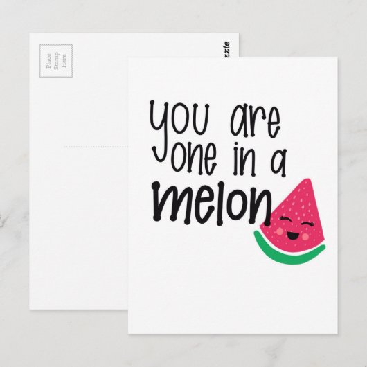 メロン ポストカード (正面/裏面)