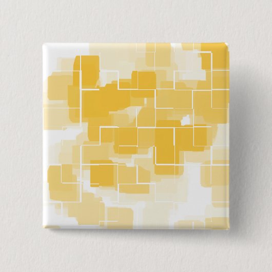 "メロン"幾何学的抽象芸術 缶バッジ (正面)