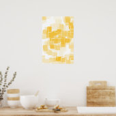 「メロン」幾何学芸術 ポスター (キッチン)