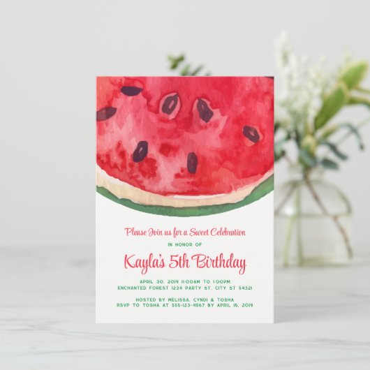 メロン 誕生日 招待状 (スタンド正面)