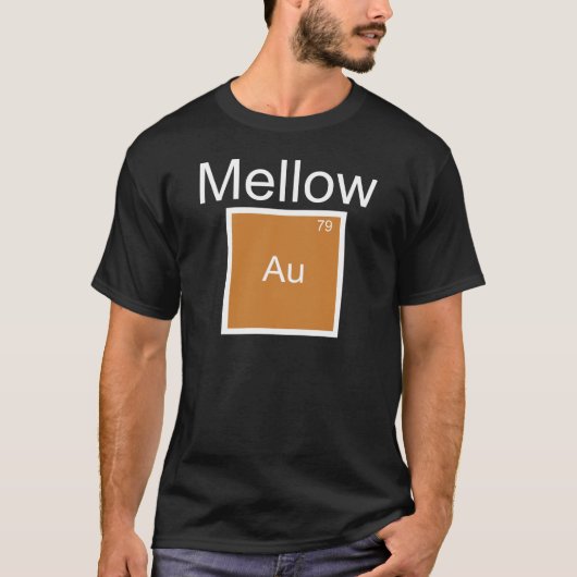 メローゴールド元素ダジャレTシャツ Tシャツ (正面)