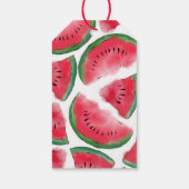 メロ感謝していー引用文赤スイカの水彩色 ギフトタグ (裏面)