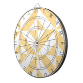 メロ淡い色の幾何デコキューブパターン ダーツボード (正面右)