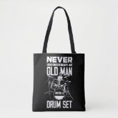メンおもしろいスはDの老人を決して過小評価しない トートバッグ (正面)