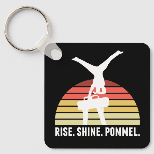 メンおもしろいス体操食べ睡眠ポンメルホース キーホルダー (正面)