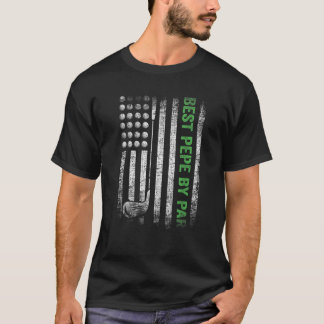 メンおもしろいス最高のペペプバイパー父のデイゴルフ Tシャツ