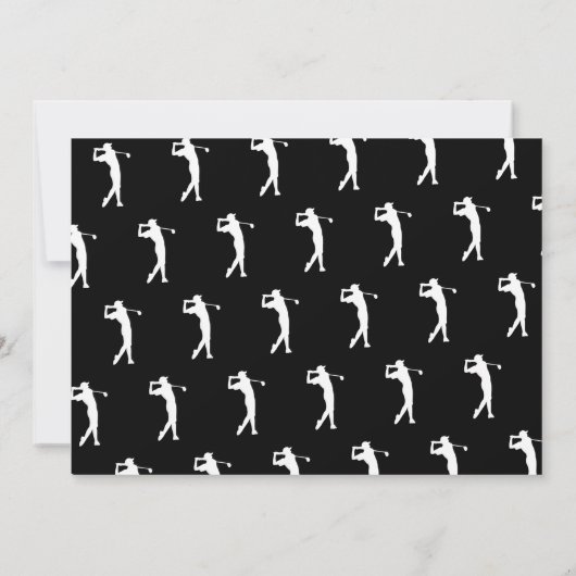 メンおもしろいズ🏌️ ‍ ♂ゴルフニュース40日50日60誕生日 招待状 (裏面)