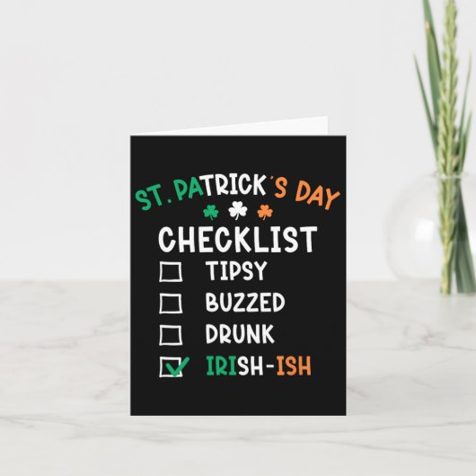 メンおもしろいズSt patricks day飲1 カード (正面)
