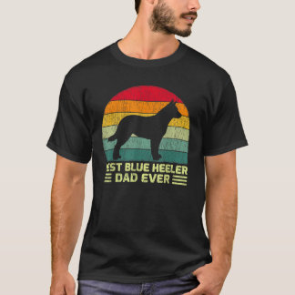 メンおもしろいヴィンテージブ最高のルーヒーラーパパエバーファテ Tシャツ
